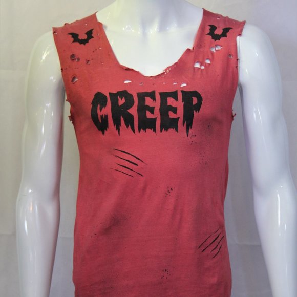 Creep T-shirt Handmade Distressed Destroyed Ripped - Picture 1 of 4